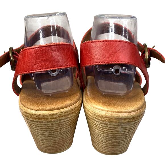 Dansko Red Leather Maisie Sandals.. so so cute EUC. Size eur 40, 9.5/10 - Picture 10 of 14